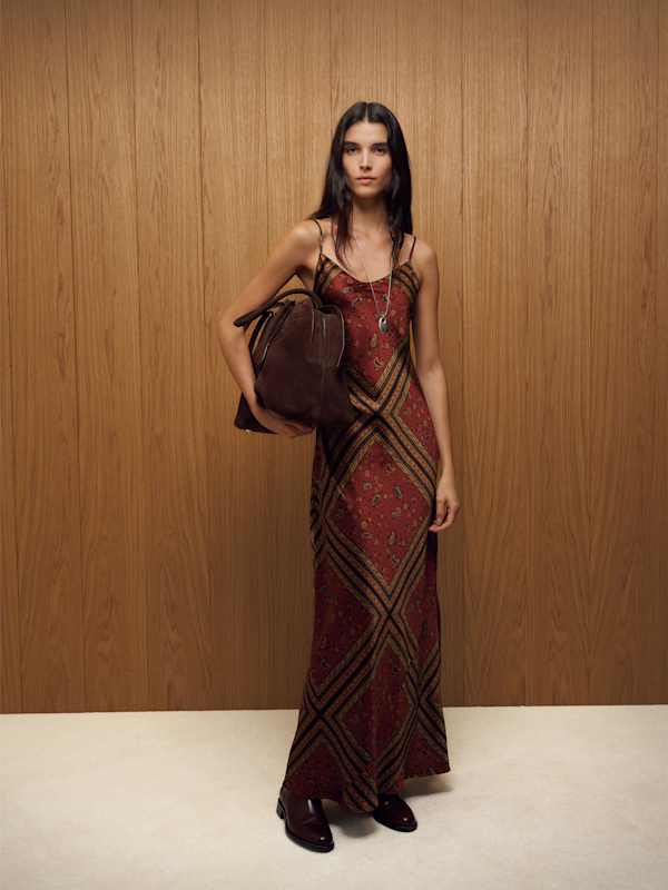 Parma Silk Dress - Agate